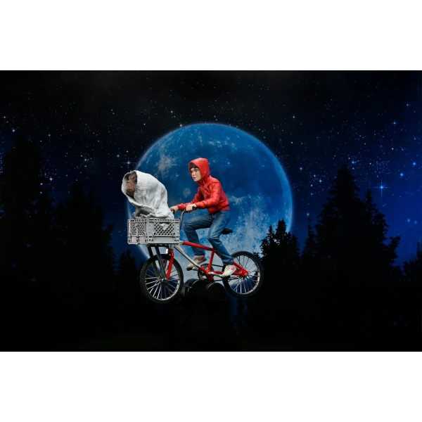 NECA E.T. the Extra-Terrestrial Elliott and E.T. on Bicycle 40th Anniversary Actionfigur