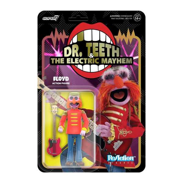 The Muppets Electric Mayhem Band Floyd 3 3/4-Inch ReAction Actionfigur