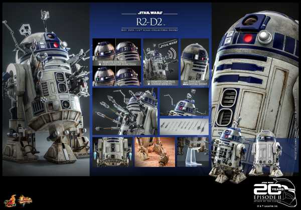 Hot Toys Star Wars: Episode II 1/6 R2-D2 18 cm Actionfigur