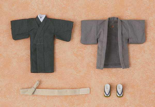 VORBESTELLUNG ! Orig. C. Outfit Set Kimono - Boy (Gray) Zubehör-Set für Nendoroid Doll Actionfiguren