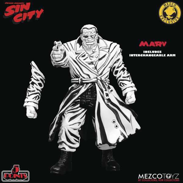 SDCC EXCLUSIVE 5 POINTS SIN CITY HARD GOODBYE MARV ACTIONFIGUR