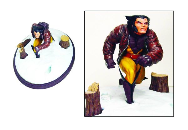 MARVEL PREMIER COLLECTION WOLVERINE IN SNOW STATUE