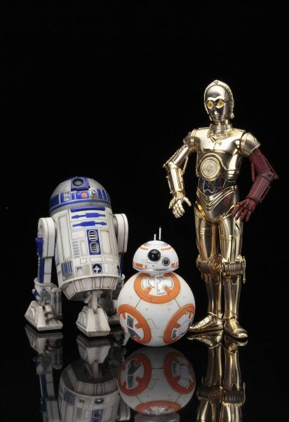 STAR WARS EPISODE 7 C-3PO & R2-D2 WITH BB-8 ARTFX+ STATUE - Beschädigte Verpackung