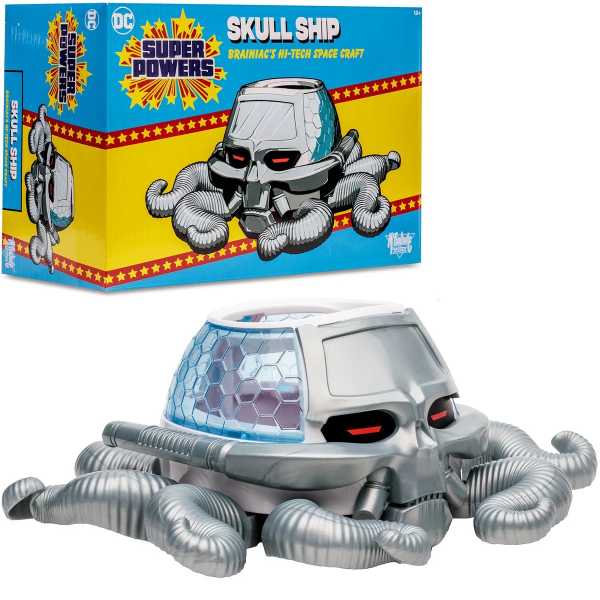 VORBESTELLUNG ! McFarlane Toys DC Super Powers Skull Ship Brainiac's Hi-Tech Space Craft Vehicle