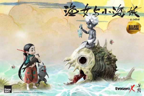 Zao Dao 1/6 Fishergirl and Little Sea Elf Deluxe Edition 15 cm Statuen