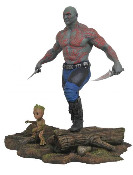 MARVEL GALLERY GUARDIANS OF THE GALAXY 2 DRAX & BABY GROOT PVC STATUE