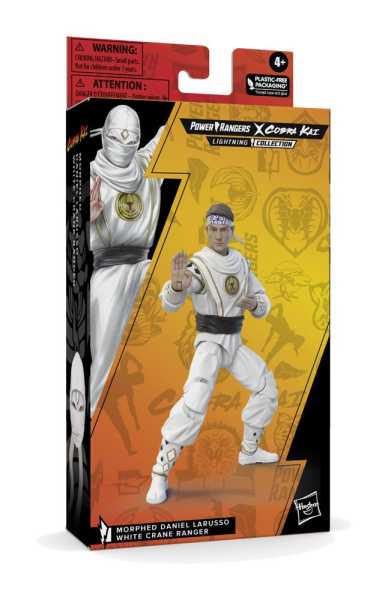 Power Rangers x Cobra Kai LC Morphed Daniel LaRusso White Crane Ranger Actionfigur