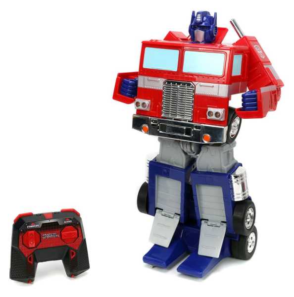 Transformers selbst-verwandelnder 30 cm R/C Roboter Optimus Prime (G1 Version) Excl.