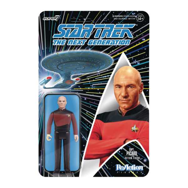 Star Trek: The Next Generation Captain Picard 3 3/4 Inch ReAction Actionfigur