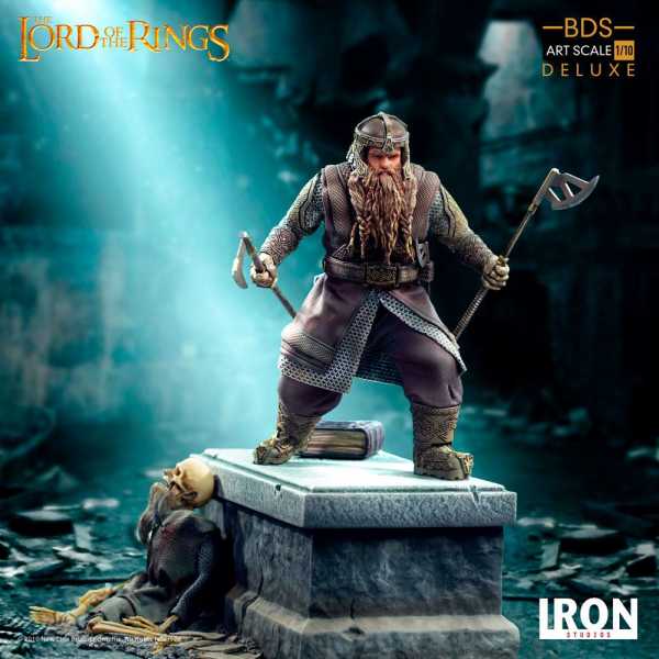 Herr der Ringe (Lord Of The Rings) Deluxe BDS Art Scale 1/10 Gimli 21 cm Statue
