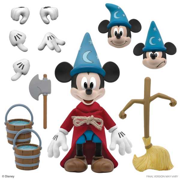 DISNEY ULTIMATES WAVE 1 THE SORCERER'S APPRENTICE MICKEY MOUSE ACTIONFIGUR