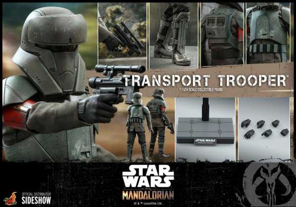 AUF ANFRAGE ! HOT TOYS Star Wars The Mandalorian 1/6 Transport Trooper 31 cm Actionfigur