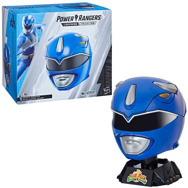 Power Rangers Lightning Collection Premium Blue Ranger Helmet Prop Replik