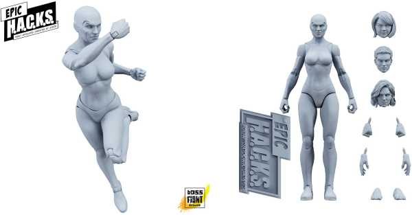 VORBESTELLUNG ! Epic H.A.C.K.S Blanks Shady Gray Female 1:12 Actionfigur