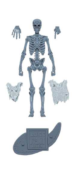 Vitruvian H.A.C.K.S. Skeleton Blank (Menacing Mist) Actionfigur