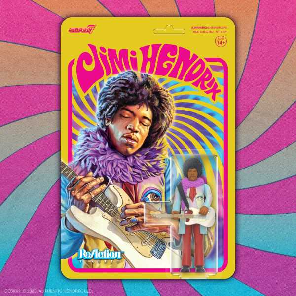 Jimi Hendrix 3 3/4-Inch ReAction Actionfigur