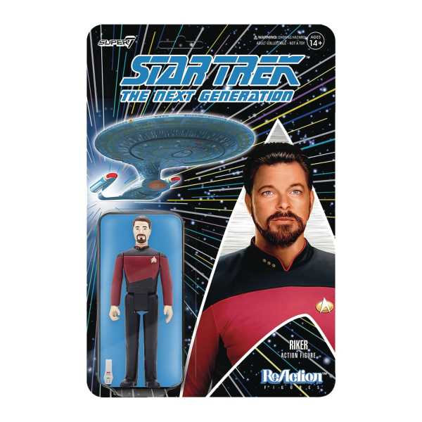 Star Trek: The Next Generation William T. Riker 3 3/4-Inch ReAction Actionfigur