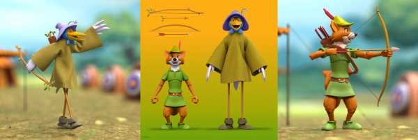 Disney Ultimates Robin Hood with Stork Costume Actionfigur
