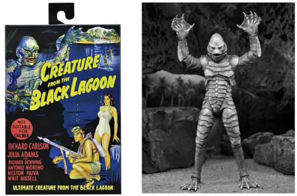 NECA Universal Monsters Ultimate Creature from the Black Lagoon Actionfigur B&W Ver.
