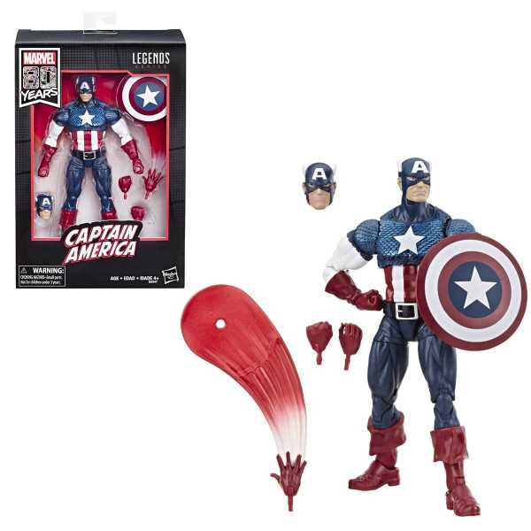 Marvel Legends 80th Anniversary Captain America 6 Inch Actionfigur