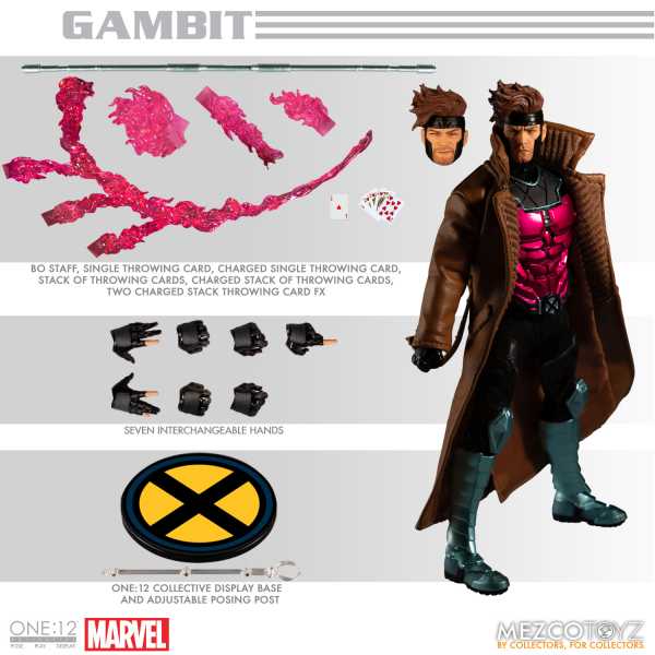 ONE-12 COLLECTIVE MARVEL GAMBIT ACTIONFIGUR