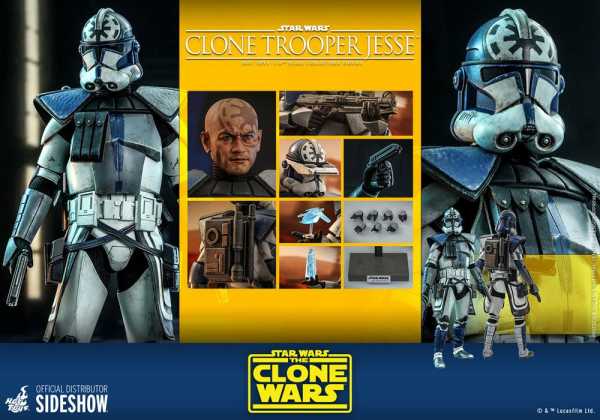 VORBESTELLUNG ! Hot Toys Star Wars The Clone Wars 1/6 Clone Trooper Jesse 30 cm Actionfigur