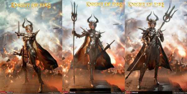 Knight of Fire 1/6 Silver Edition 30 cm Actionfigur