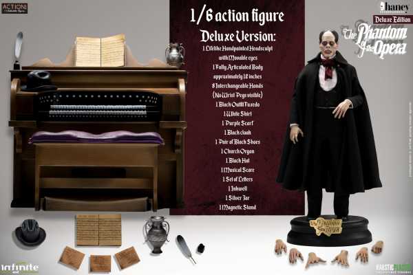 VORBESTELLUNG ! UNIVERSAL MONSTERS LON CHANEY AS PHANTOM OF THE OPERA 1/6 ACTIONFIGUR DELUXE VERSION
