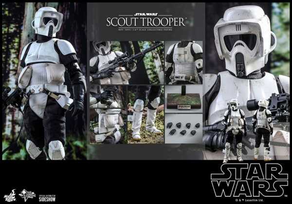 AUF ANFRAGE ! HOT TOYS Star Wars Episode VI 1/6 Scout Trooper 30 cm Actionfigur
