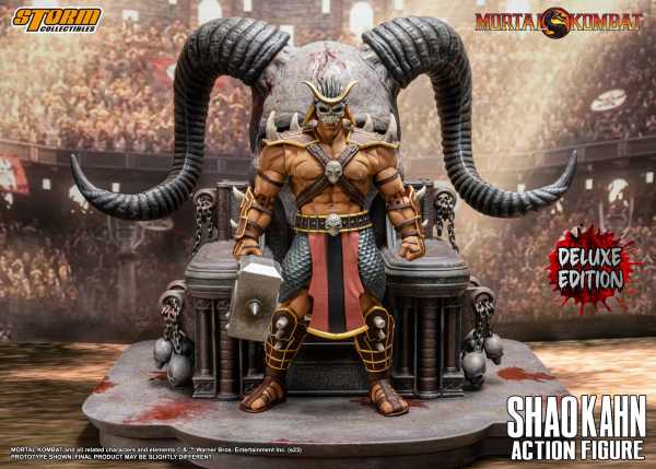 VORBESTELLUNG ! Storm Collectibles Mortal Kombat 1/12 Shao Kahn 18 cm Actionfigur Deluxe Edition
