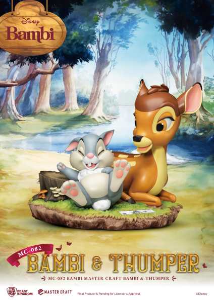 VORBESTELLUNG ! Disney Bambi MC-082 Bambi & Thumper 26 cm Master Craft Statue