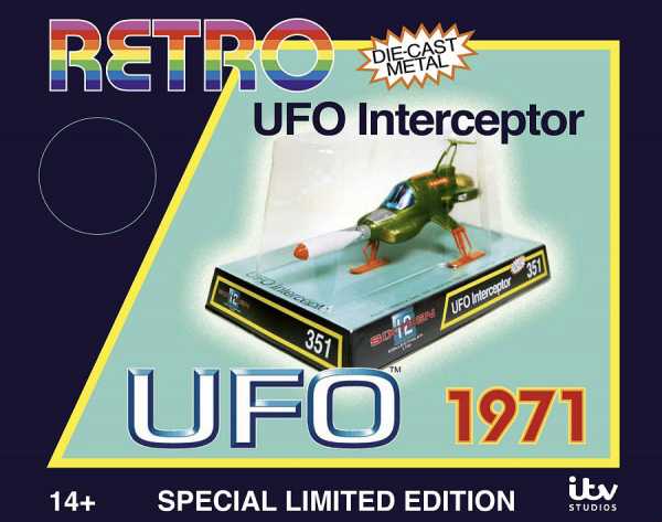 RETRO UFO INTERCEPTOR DIECAST MODELL