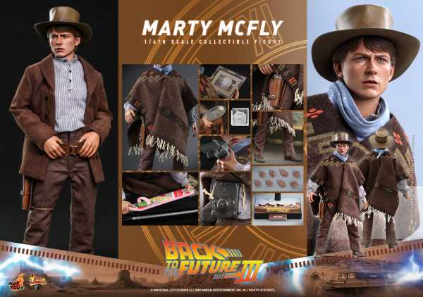 VORBESTELLUNG ! Zurück in die Zukunft III Movie Masterpiece 1/6 Marty McFly 28 cm Actionfigur