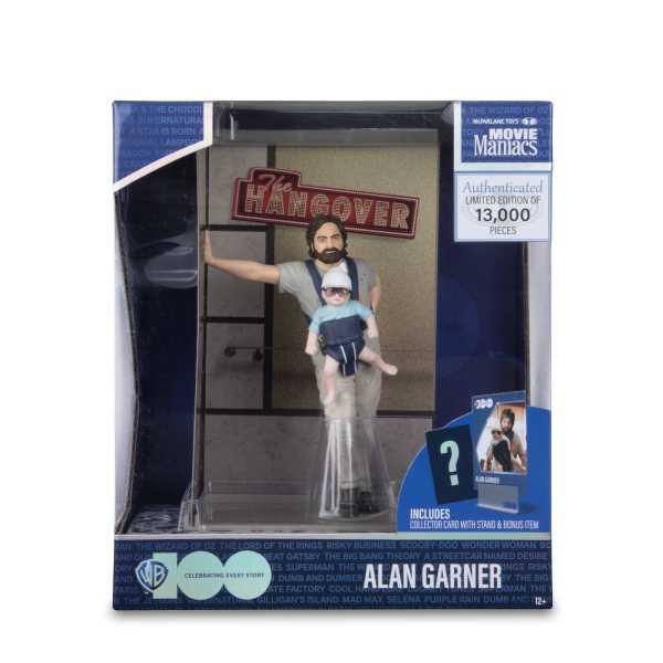 VORBESTELLUNG ! Movie Maniacs WB 100: Hangover Posed Alan Garner Limited Edition 6 Inch Figur