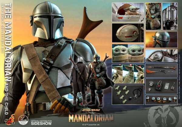 VORBESTELLUNG ! Star Wars The Mandalorian 1/4 The Mandalorian & The Child 46 cm Actionfiguren 2-Pack