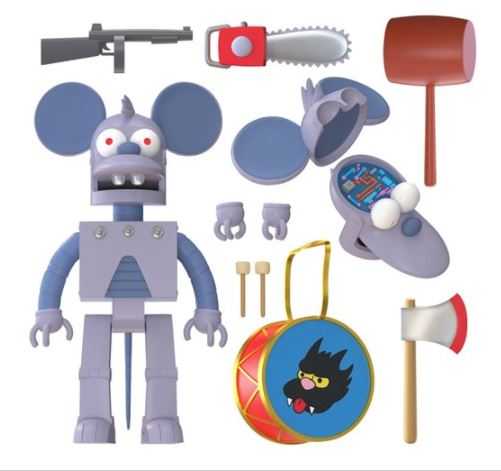 The Simpsons Ultimates Robot Itchy 7 Inch Actionfigur