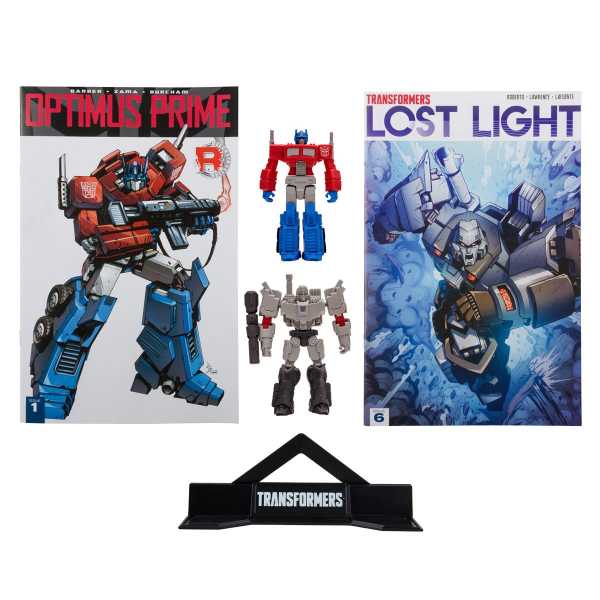 VORBESTELLUNG ! Transformers P. Punchers Optimus Prime & Megatron 3-Inch Actionfiguren Set & Comics