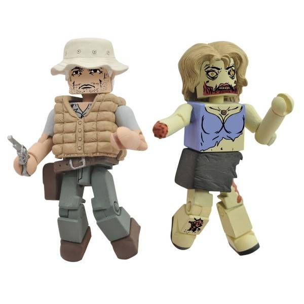 THE WALKING DEAD MINIMATES DALE & ZOMBIE 2-PACK
