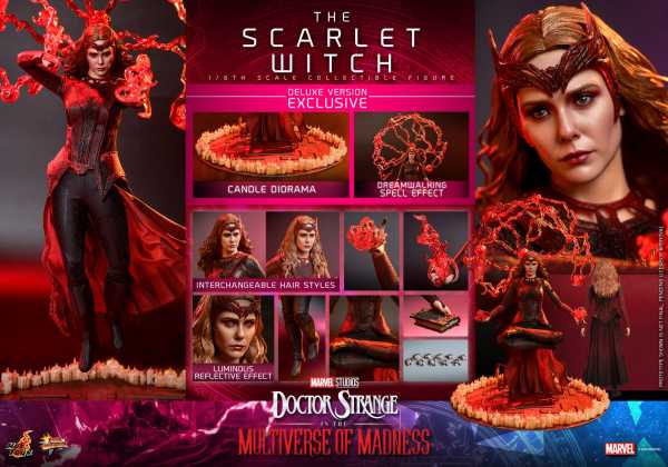 VORBESTELLUNG ! Doctor Strange in the Multiverse of Madness 1/6 The Scarlet Witch Actionfigur Deluxe