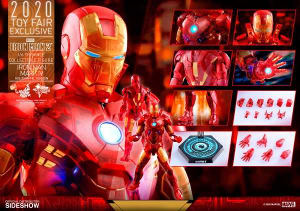 AUF ANFRAGE ! Iron Man 2 1/6 Iron Man Mark IV (Holographic V) 2020 Toy Fair Exc. 30 cm Actionfigur