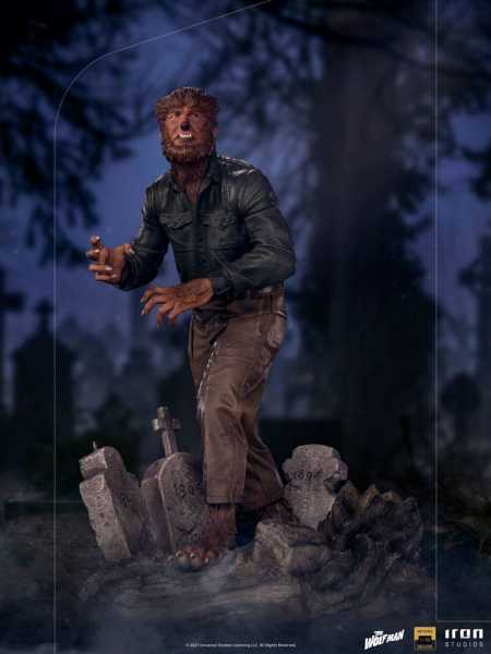 AUF ANFRAGE ! Universal Monsters 1/10 The Wolf Man 21 cm Deluxe Art Scale Statue