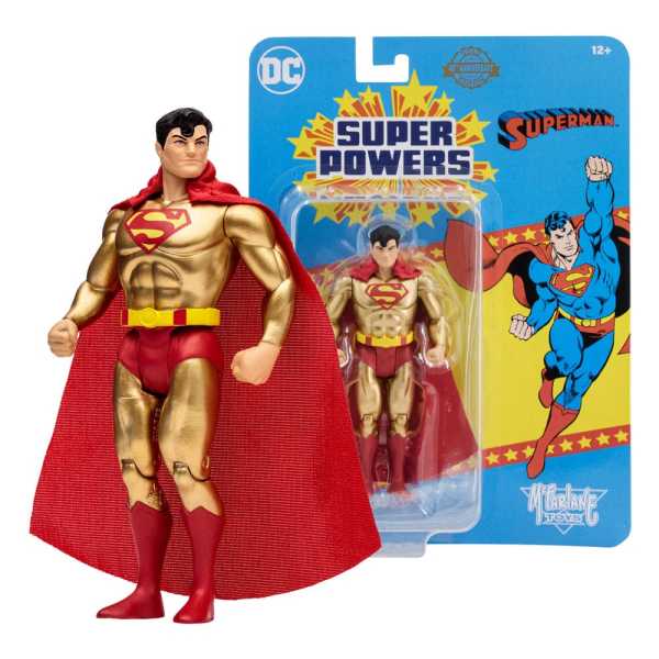 VORBESTELLUNG ! McFarlane Toys DC Direct Super Powers Wave 7 40th Anniversary Superman Gold Edition