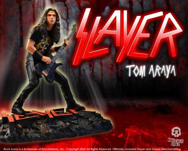 VORBESTELLUNG ! Rock Iconz Slayer 1/9 Tom Araya II 22 cm Statue