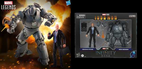 Marvel Legends Infinity Saga Iron Man Obadiah Stane & Iron Monger 6 Inch Scale Actionfiguren 2-Pack