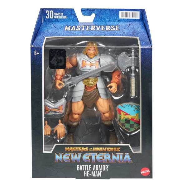 Masters of the Universe Masterverse New Eternia Battle Armor He-Man Actionfigur US Karte