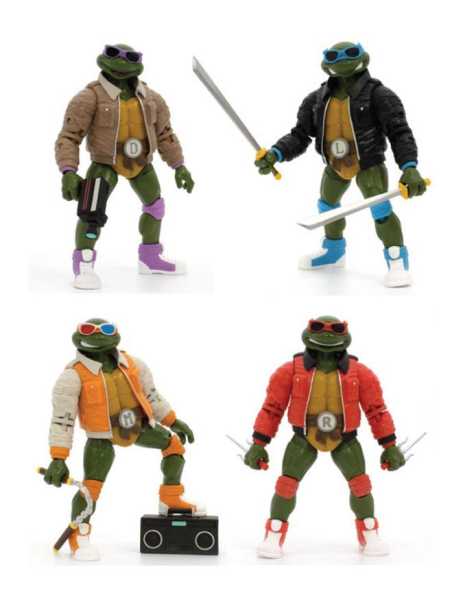 VORBESTELLUNG ! BST AXN Teenage Mutant Ninja Turtles Street Gang Sortiment #1 Actionfiguren 4-Pack