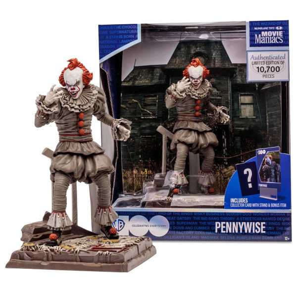 Movie Maniacs WB 100: It Chapter Two Pennywise 6 Inch Posed Figur Limited Edition