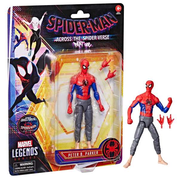 Marvel Legends Spider-Man Across The Spider-Verse Peter B. Parker 6 Inch Actionfigur