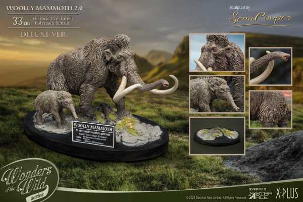 Historic Creatures The Wonders of the Wild Series The Woolly Mammoth 2.0 Statue Deluxe Version