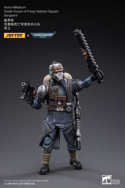 Joy Toy Warhammer 40k Death Korps of Krieg Veteran Squad Sergeant 1:18 Actionfigur